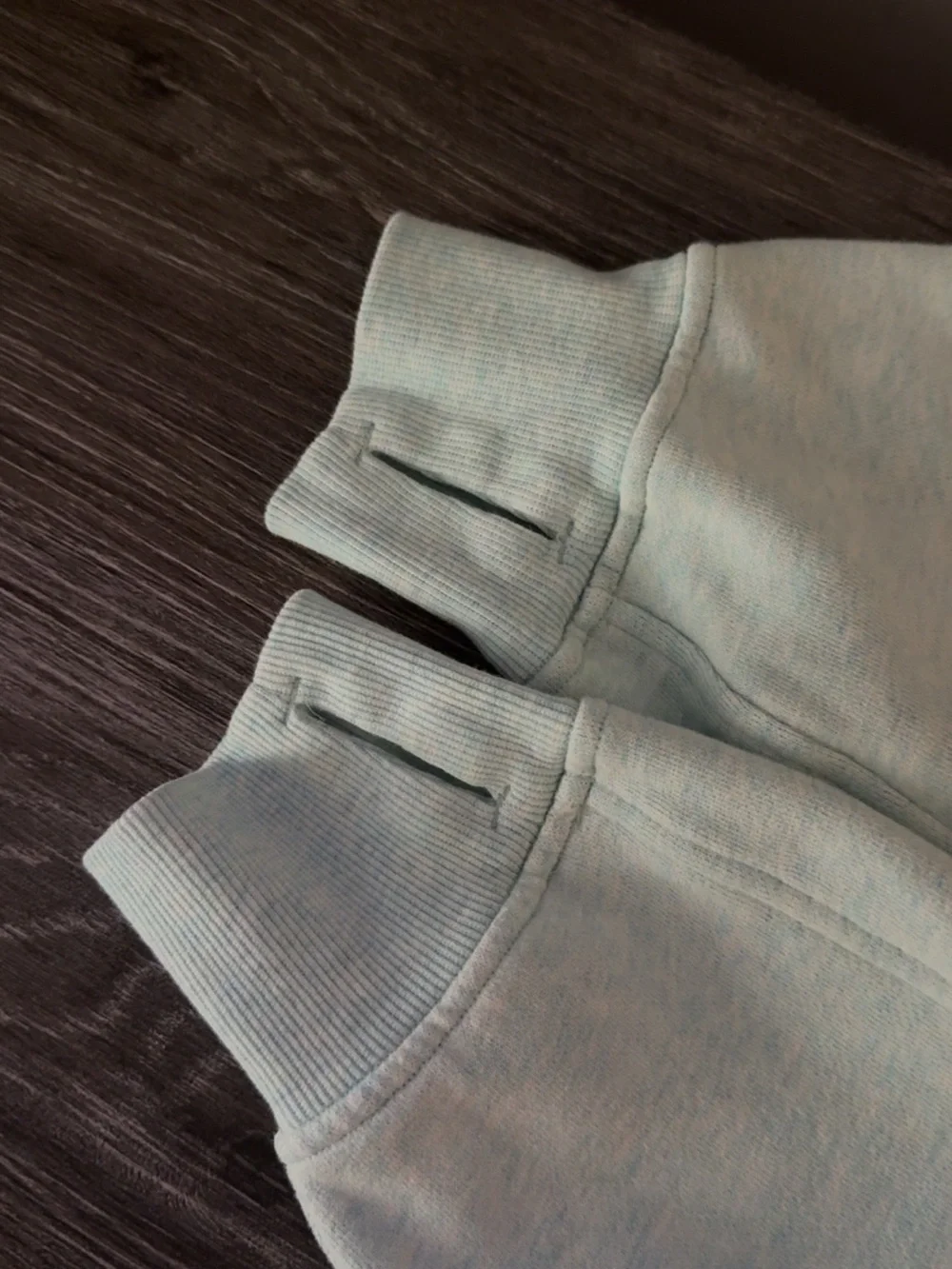 lululemon athletica Mint Green Half-Zip Scuba oversized hoodie